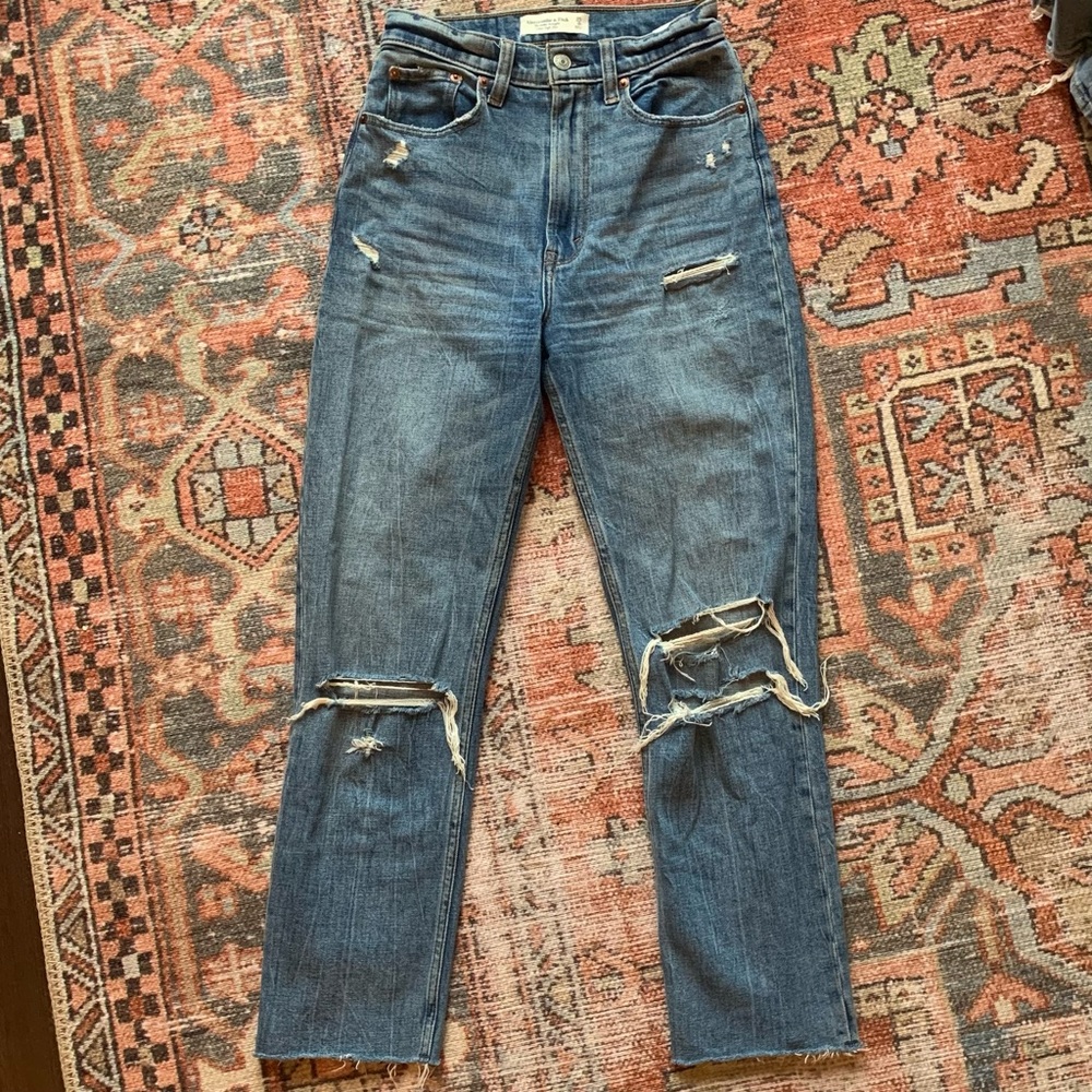 Ultra High Rise Ankle Straight Jeans